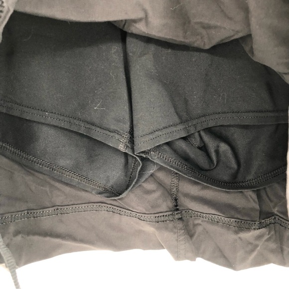 COLUMBIA Anytime Casual Skort XL Black Shorts w/ Skirt Overlay Ruched Pull Cord - Picture 9 of 11